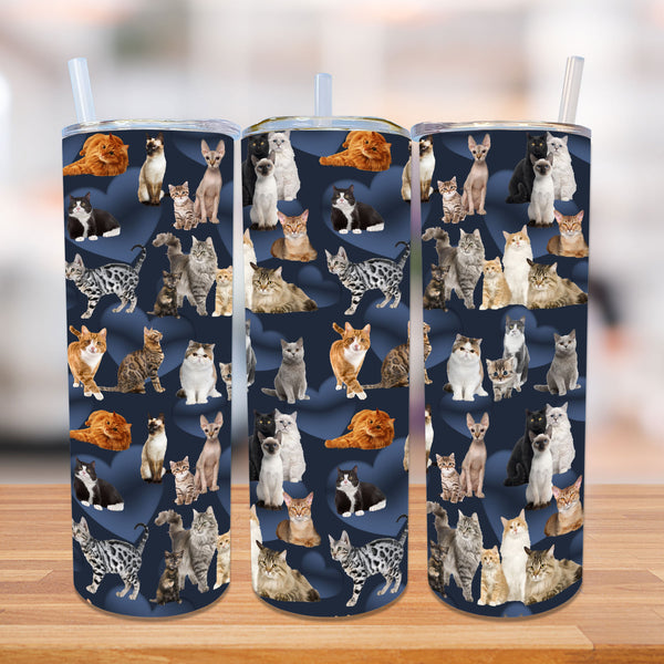 20oz Skinny Straight DOG DESIGNER Tumblers HQ-R33