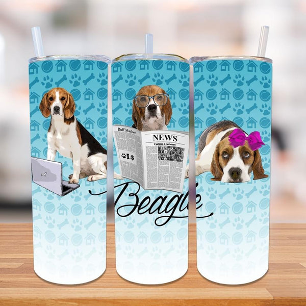 20oz Skinny Straight DOG DESIGNER Tumblers HQ-R33