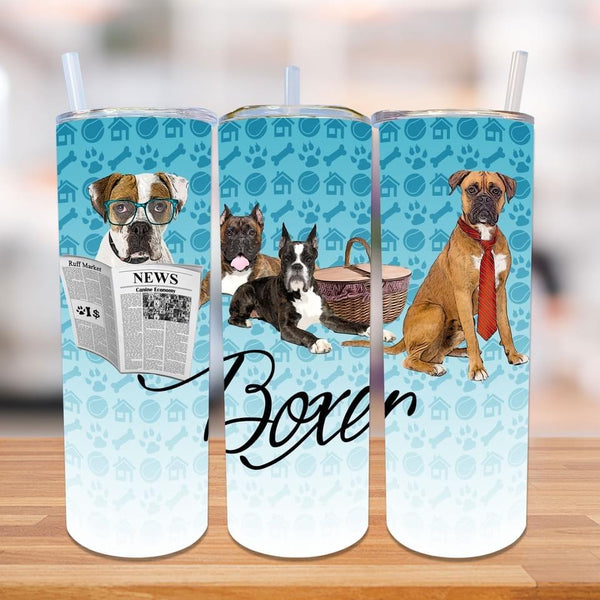 20oz Skinny Straight DOG DESIGNER Tumblers HQ-R33