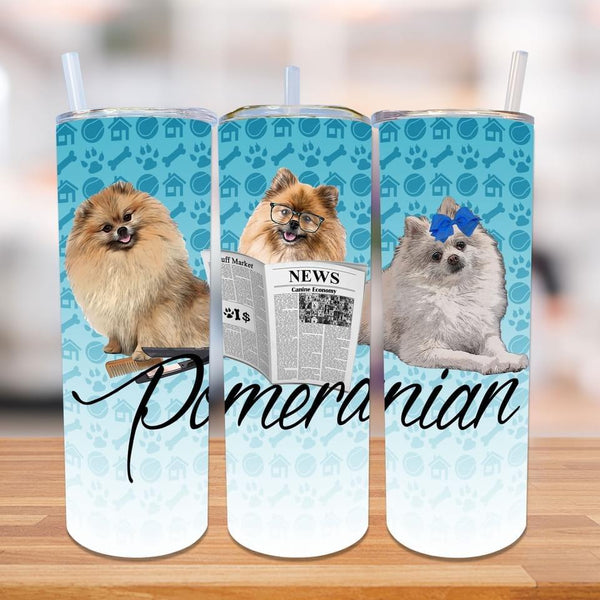 20oz Skinny Straight DOG DESIGNER Tumblers HQ-R33