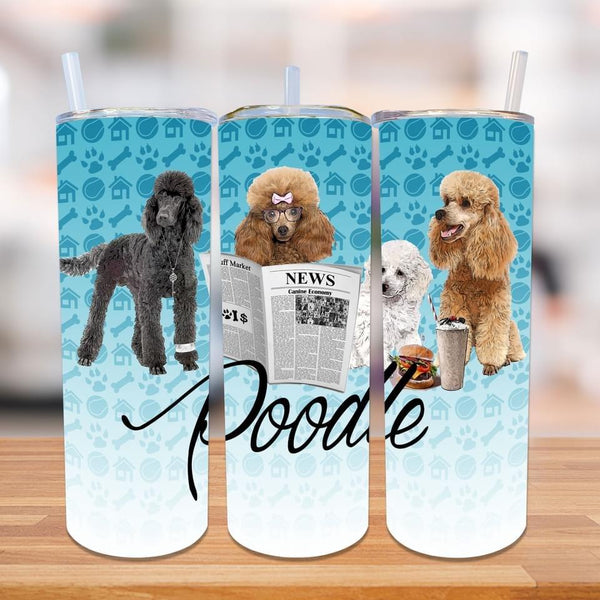 20oz Skinny Straight DOG DESIGNER Tumblers HQ-R33