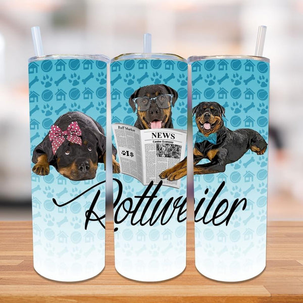 20oz Skinny Straight DOG DESIGNER Tumblers HQ-R33