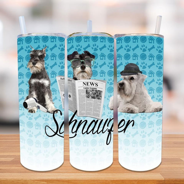 20oz Skinny Straight DOG DESIGNER Tumblers HQ-R33