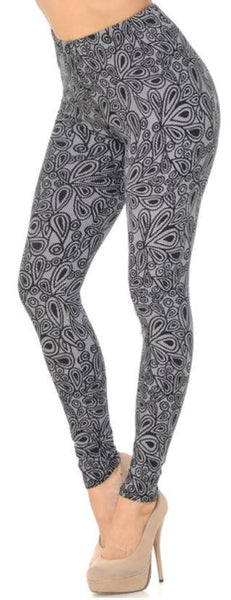 2380 Petals All Over PREM LEGGINGS HQ-BB R SO