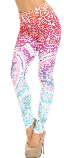 2527 Ombre Mandala PREM LEGGINGS HQ-A26C