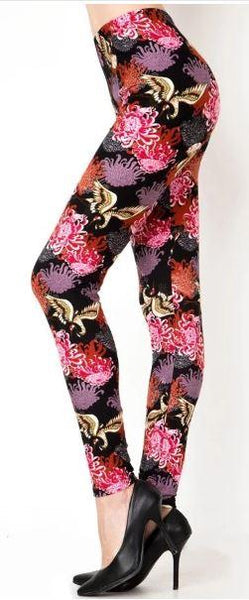 281 Japanese Crane LEGGINGS HQ-GO
