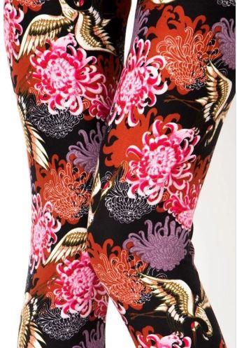 281 Japanese Crane LEGGINGS HQ-GO