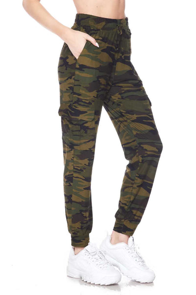 289cj Green Camo CARGO JOGGERS HQ-B14C