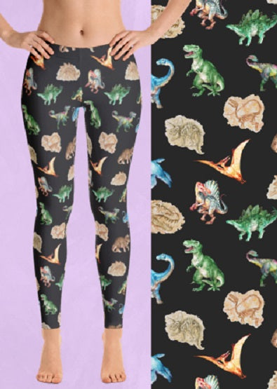 7057 Prehistoric Dino DESIGNER LEGGINGS & Kids HQ-F26B