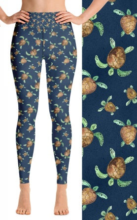 7371 Small Turtles DESIGNER LEGGINGS HQ-H1C