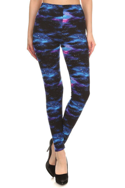 PUT IN PO1 ONLY 749 Blue Galaxy LEGGINGS HQ-Z99