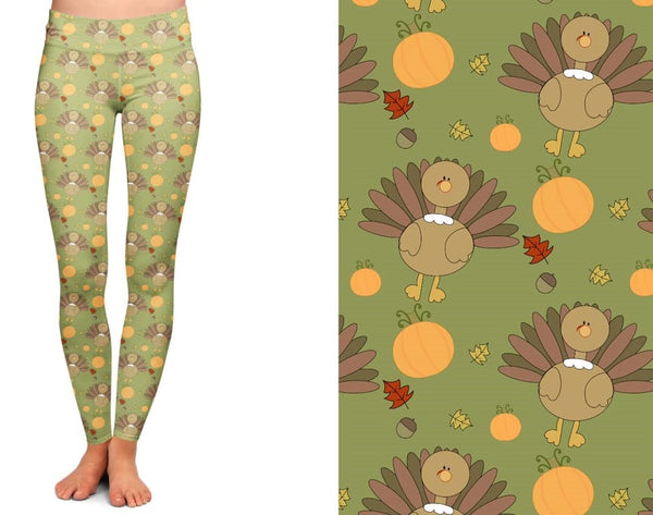 7637 Turkey Day DESIGNER LEGGINGS HQ-Q10B NC