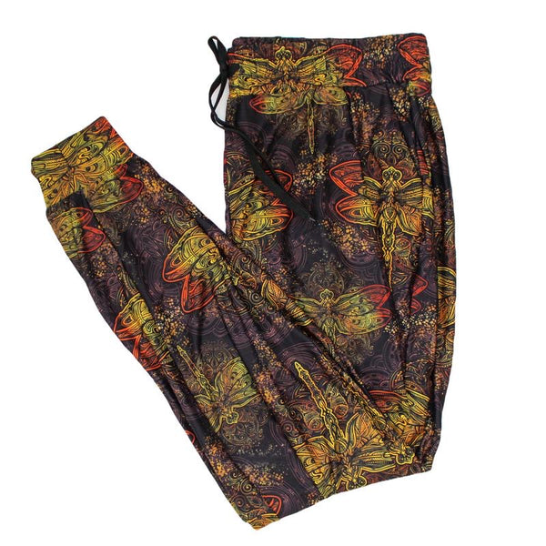 7645j Dragonfly Paisley DESIGNER JOGGERS HQ-G21C