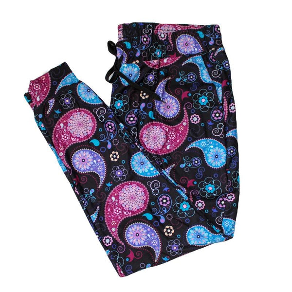 7646j Floating Paisley DESIGNER JOGGERS HQ-N116C