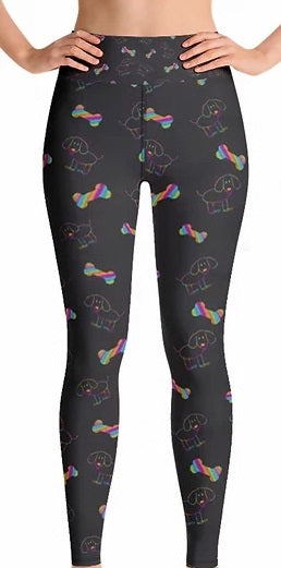 7684 Groovy Dog  DESIGNER LEGGINGS HQ-H18B