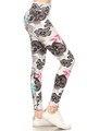 852 Floral Tones on Blue LEGGINGS HQ-Z99