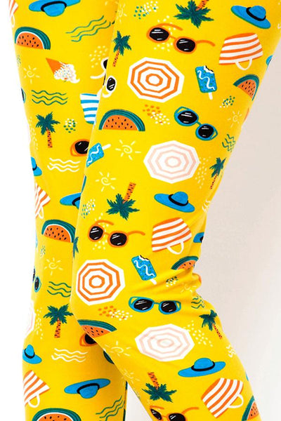861 Beach Party LEGGINGS CAPRIS HQ-Z77