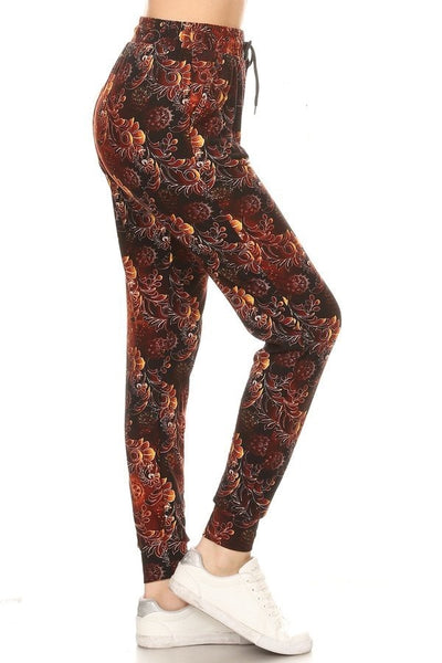 872j Rusted Floral JOGGERS HQ-Q66B G