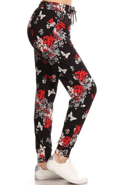 920j Butterfly Blooms JOGGERS HQ-J6C