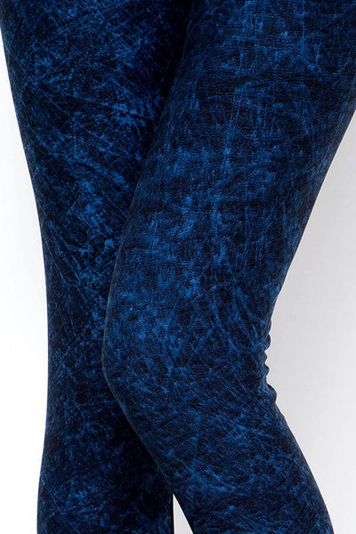 931 Blue Wash LEGGINGS CAPRIS HQ-Z77 TO BB
