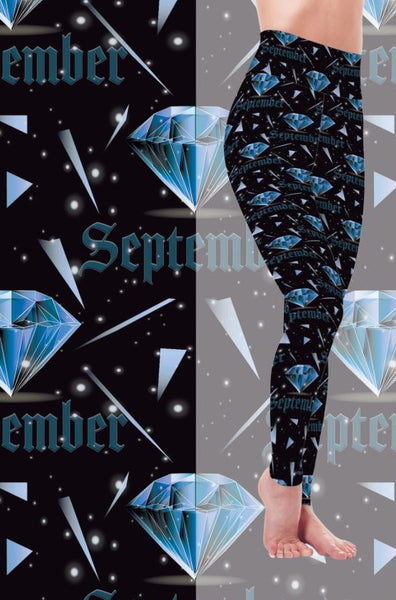 9393 My Birthday Is In September DESIGNER LEGGINGS HQ-PBB