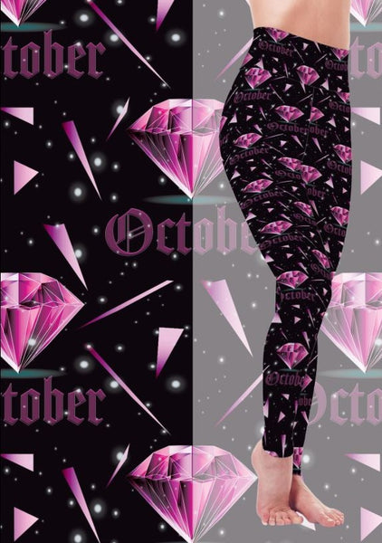 9394 My Birthday Is In October DESIGNER LEGGINGS HQ-PBB