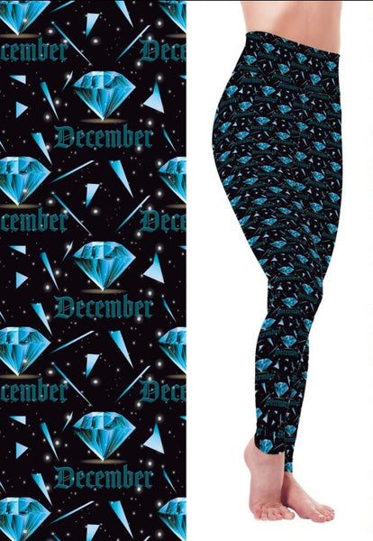 9396 My Birthday Is In December DESIGNER LEGGINGS HQ-PBB