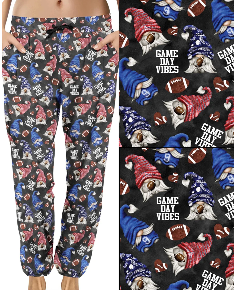9423 Game Day Gnomes DESIGNER JOGGERS HQ-BBOK