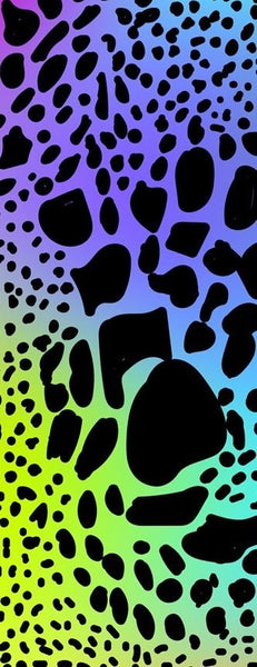 9432 Denim Look w Rainbow Cheetah DESIGNER LEGGINGS HQ-BBOK