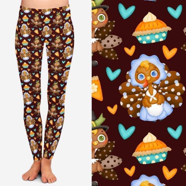 9457 Turkey Duo DESIGNER LEGGINGS HQ-BBOK SO