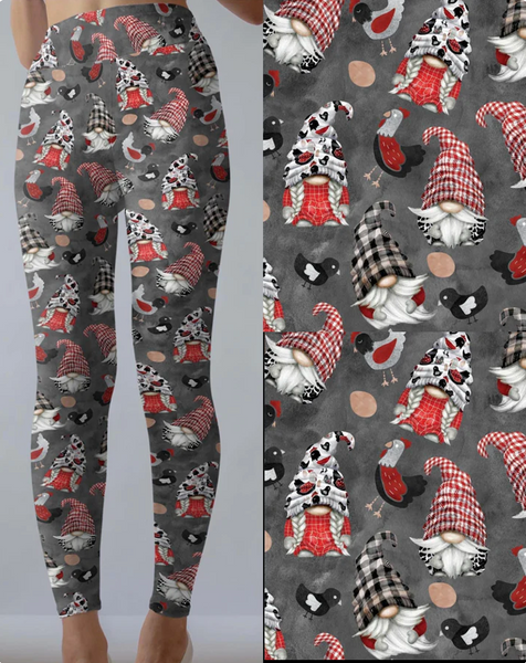 9462 Barnyard Gnomes DESIGNER LEGGINGS HQ-BBOK