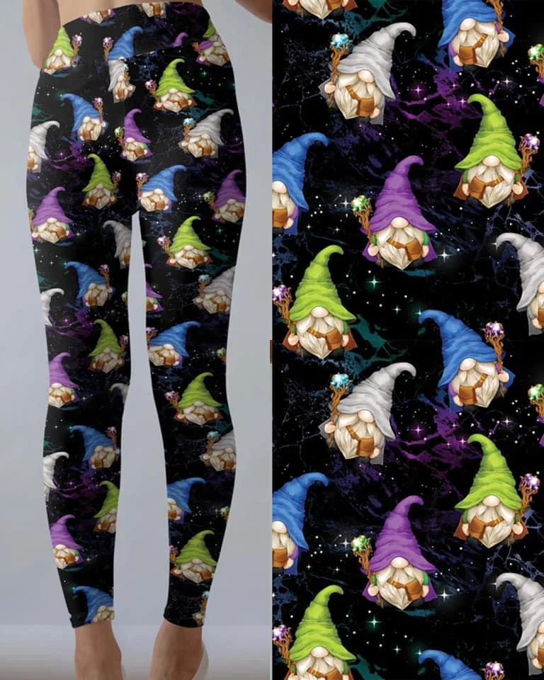 9476 Wizard Gnomes DESIGNER LEGGINGS HQ-BBOK