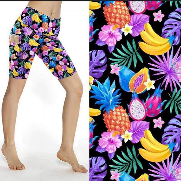 9517s SHORTS Fruits & Ferns DESIGNER SP PKT HQ-PBB