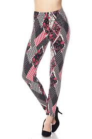974 Quilted Floral LEGGINGS