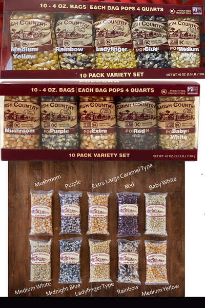9896 Amish Country Popcorn 10/4oz Variety Pk HQ-N168
