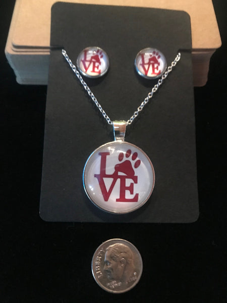 9973 Love Is Spelled With Paws Jewelry Set