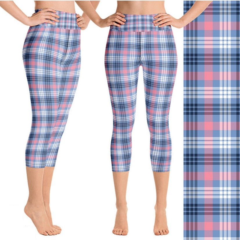 122 Plaid B DESIGNER LEGGINGS HQ-BB