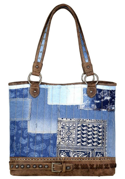 6872 Distressed Denim Tote HQ-Z99