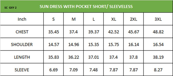 1576 1/4S Floral Swag Pocket Sun DRESS HQ-HA32B G