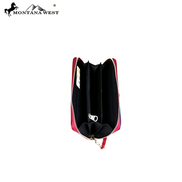 1456 Montana West 2pc Set Satchel & Wallet American Pride