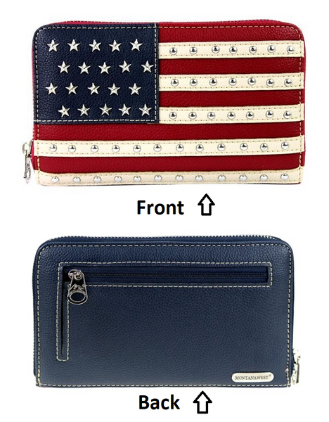 6887 Americana Concealed Carry Satchel & Wallet 2pc Set HQ-Z99