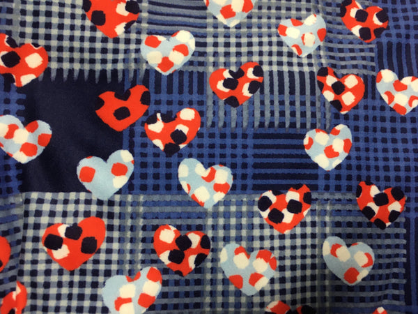 7456 Patriotic Mini Hearts DESIGNER LEGGINGS or CAPRI HQ-E24B