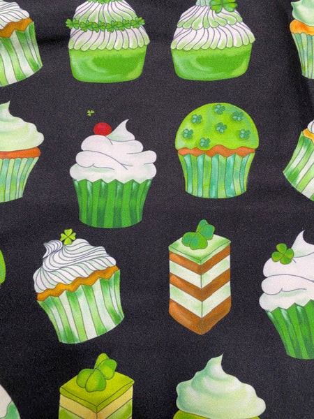 9173 Shamrock Cupcakes DESIGNER LEGGINGS HQ-BBOK SO