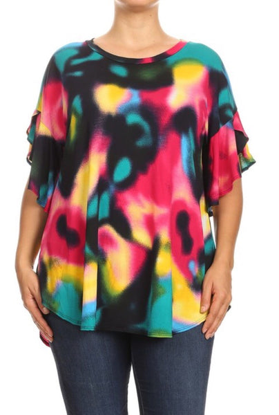 4235 1/4S Burst Of Color Hi-Lo PRINT TOP HQ-G14B