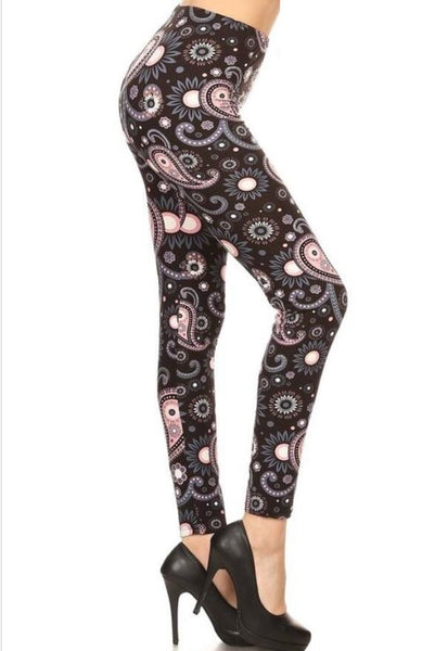 871 Pink Paisley LEGGINGS HQ-Z99 DEPOTS????