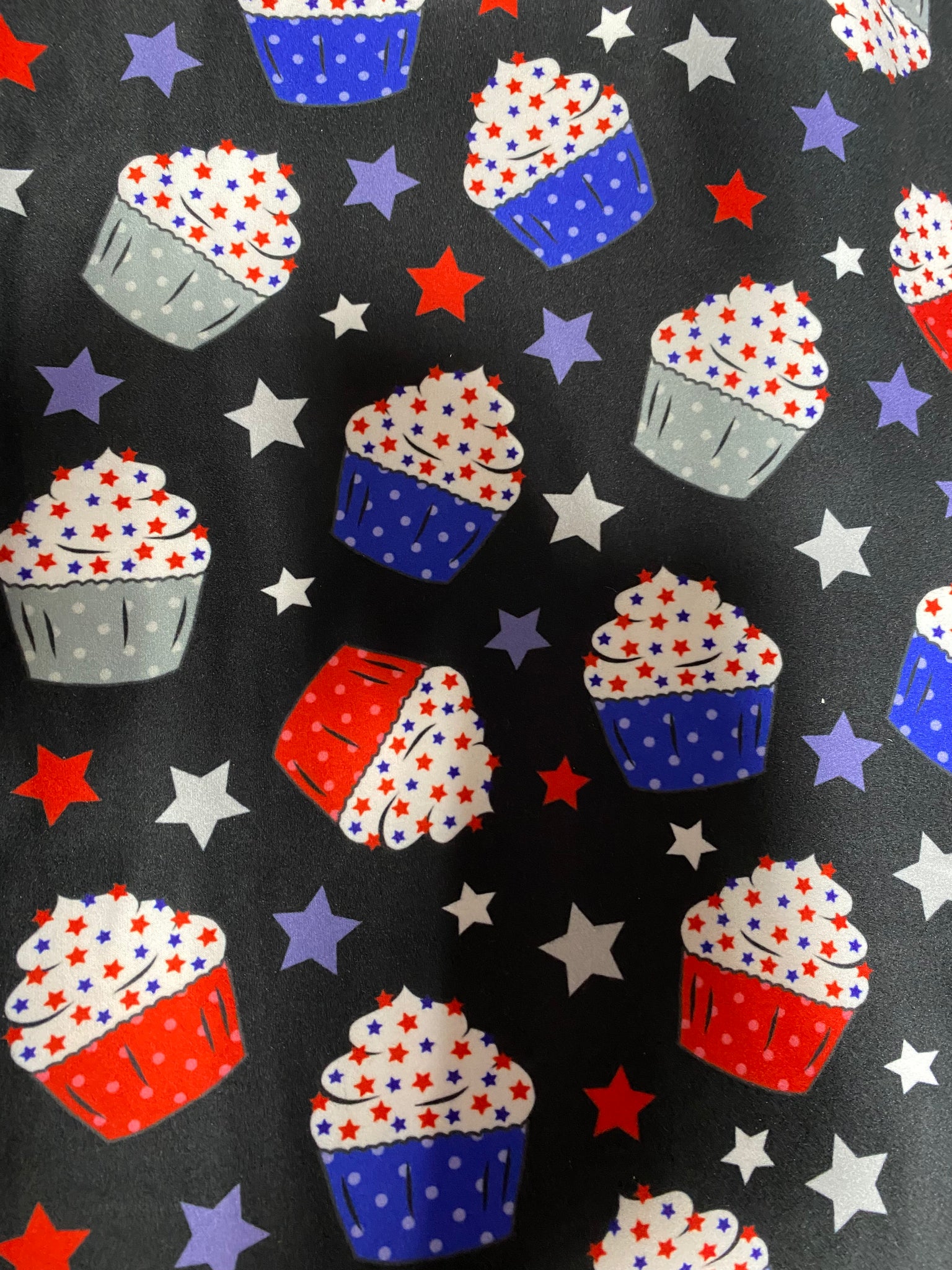 179 Freedom Cupcakes DESIGNER LEGGINGS HQ-JULY4