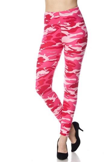 628 Pink Camo LEGGINGS HQ-GO