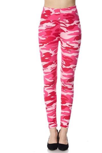 628 Pink Camo LEGGINGS HQ-GO